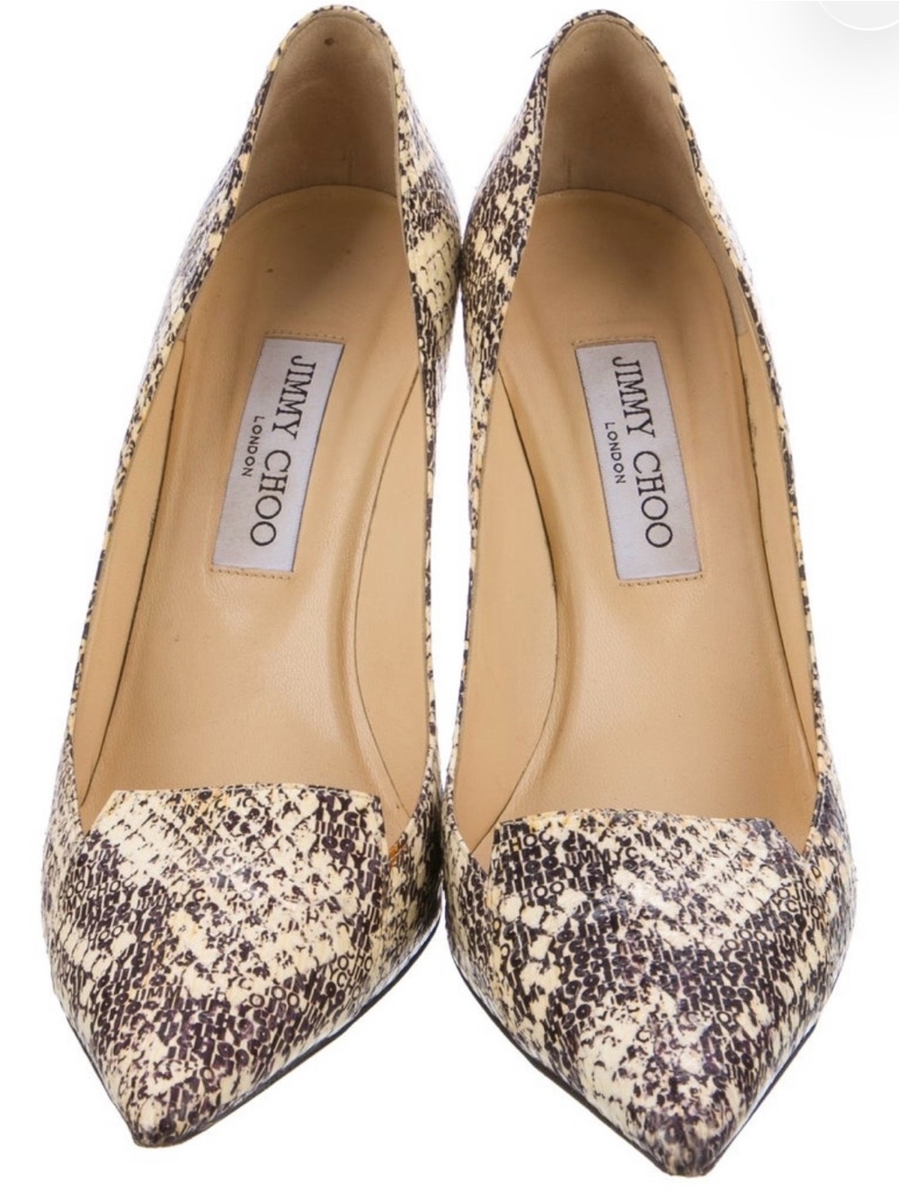 Jimmy Choo Snake-Print Heels